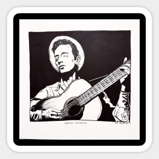 Woody Guthrie Sticker